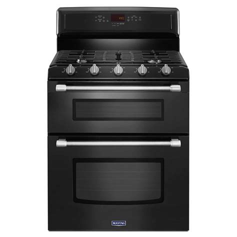 maytag black stove